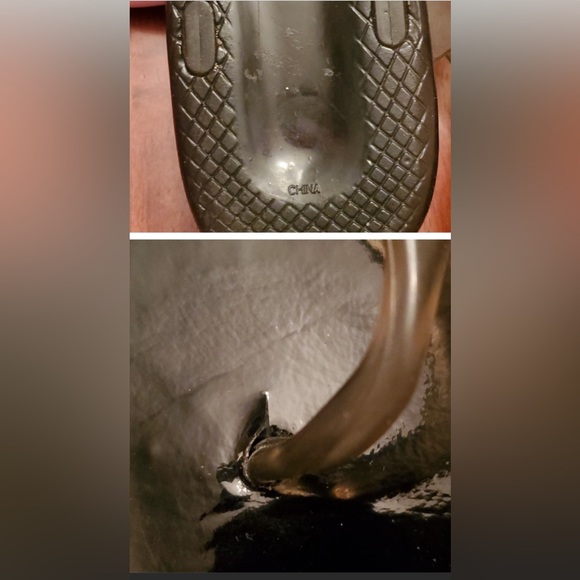 Stuart Weitzman Black Jelly Palma flip flops - some lifting around toe. See pics - Picture 3 of 4